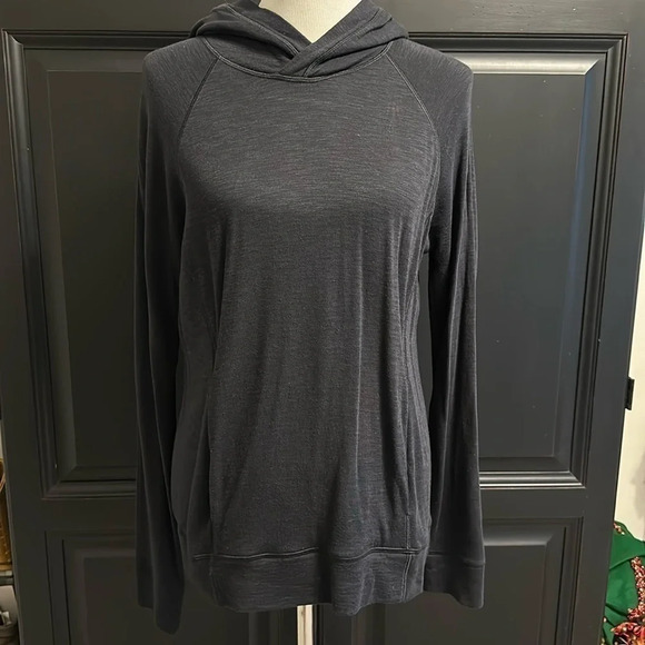 lululemon athletica Tops - Lululemon Cotton/modal Blend Hoody, Size 8, EUC